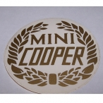 Mini Cooper sticker Goud